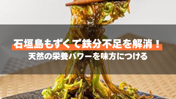 石垣島もずくで鉄分不足を解消！天然の栄養パワーを味方につける
