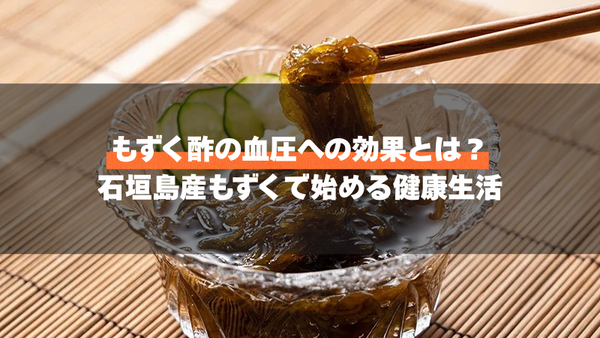 もずく酢の血圧への効果とは？石垣島産もずくで始める健康生活