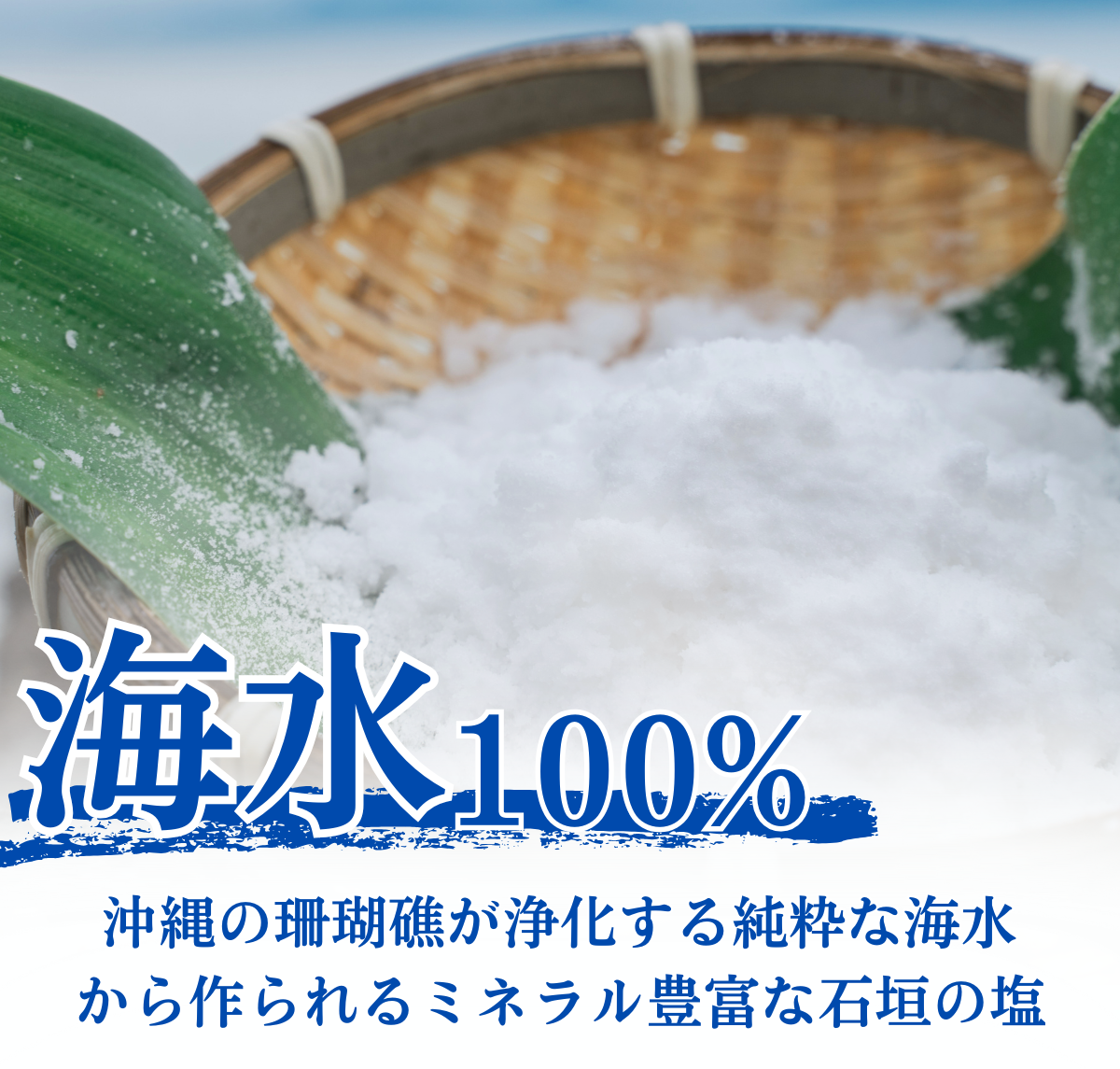 【石垣の塩】石垣島の海水で作った塩【180g・500g】